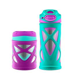 Zulu Kids Water Bottle and Canister Set - Teal