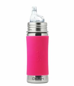 Pura Kiki 11oz Stainless Steel Toddler Sippy Cup Bottle Pink