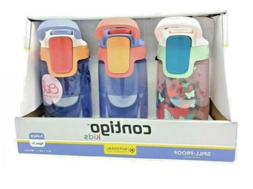 Contigo 14oz Kids Autoseal Gizmo Sip Water Bottles- Ballet, 