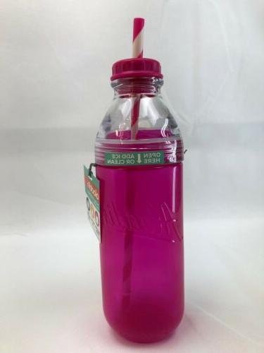 Aladdin 30 Oz. Two Way Lid Milk Bottle  with Straw
