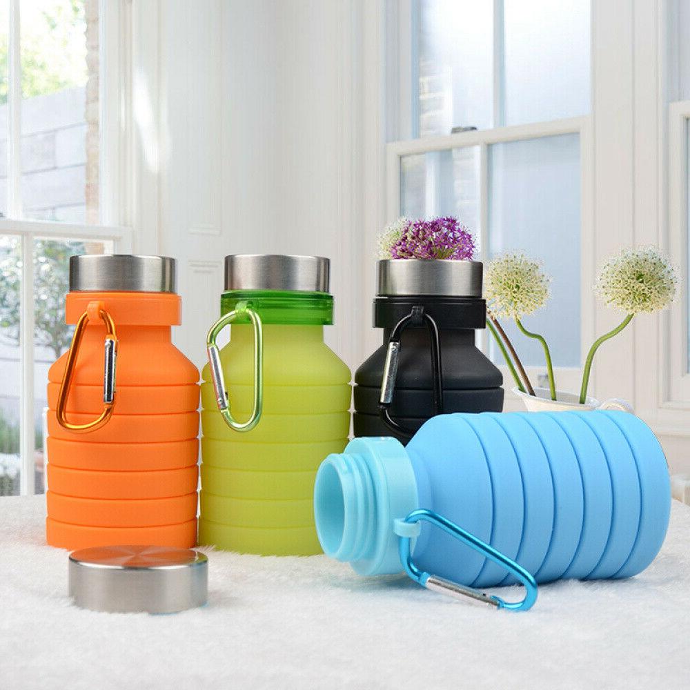 Collapsible Water Bottle BPA Free Travel Outdoor Foldable Wa