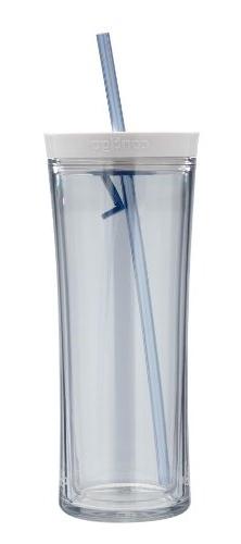 Contigo Shake & Go Tumbler, Clear w Monaco, 20 oz