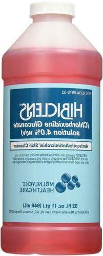 Hibiclens Anti-microbial Skin Cleanser 32 oz. Bottle + Hand 