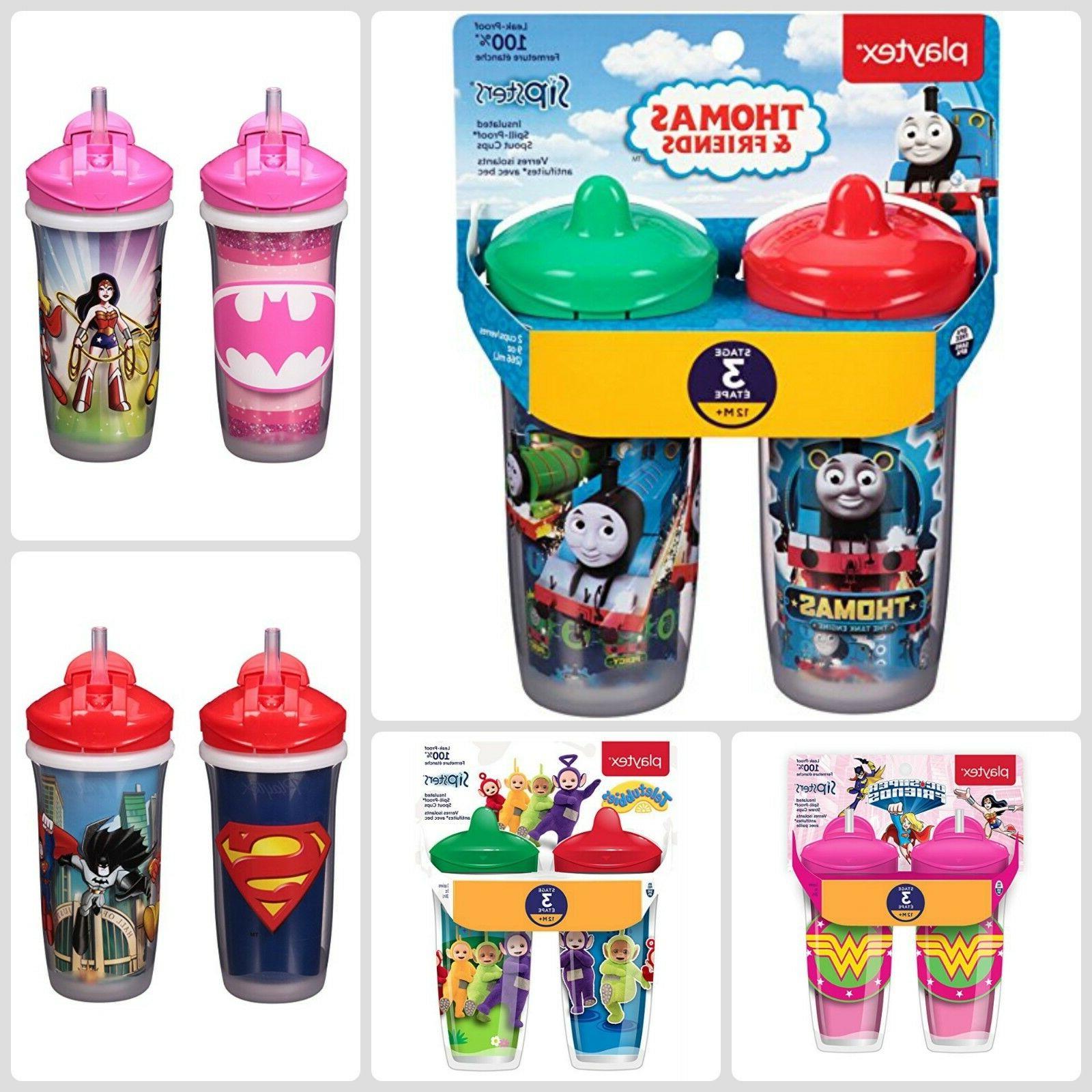 Baby Kids Children Sippy Cup Straw Spill Proof Insulated Tod