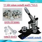 BIG SALE1-1/4" 32mm Kit! Badge Button Maker Machine+100 Pin 