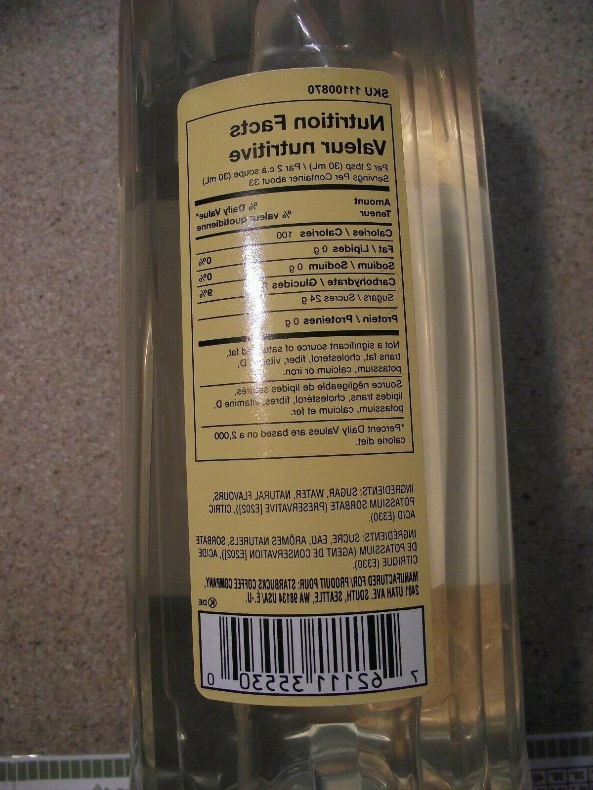 Starbucks LEMON SYRUP 1 Lt. Bottle Drinks. BB sirop
