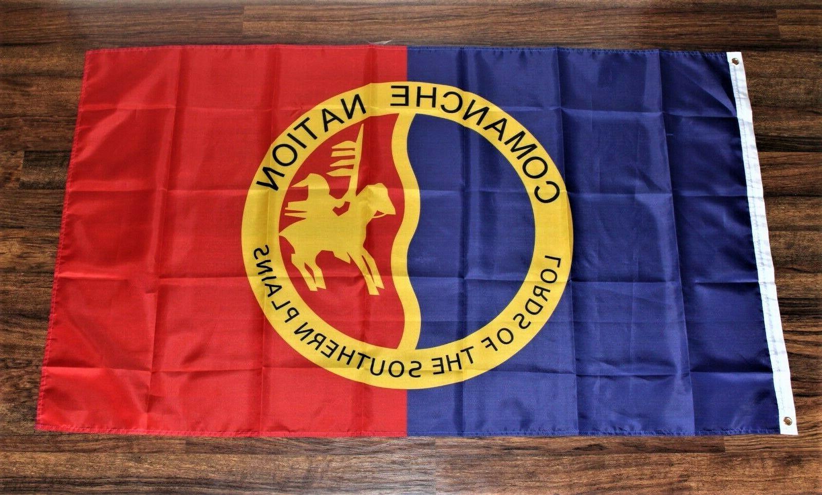 Comanche Nation Banner Flag Native American Indian Tribe Tri