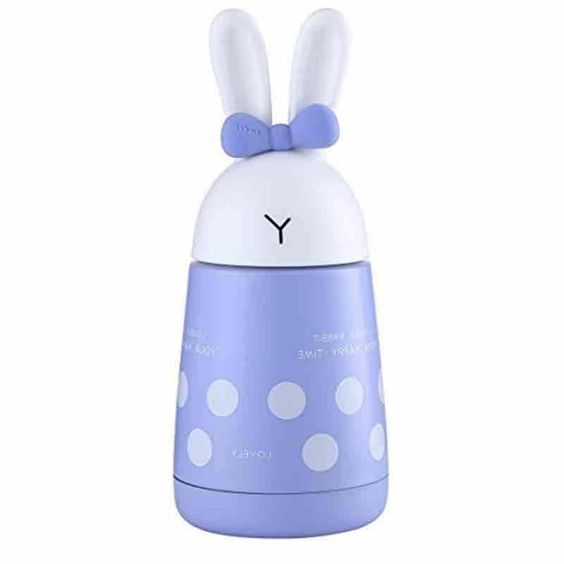 Cute Rabbit Heat Water Bottle Thermos For Girl Vacuum Flask 