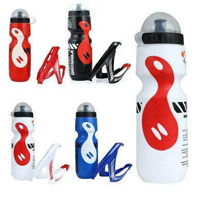 750ml Outdoor Water Bottle with Holder Cage Rack For MTB Cyc