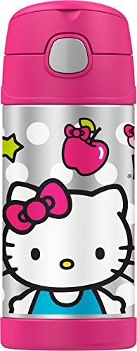 New Thermos Funtainer 12 Ounce Bottle, Hello Kitty Baby Infa