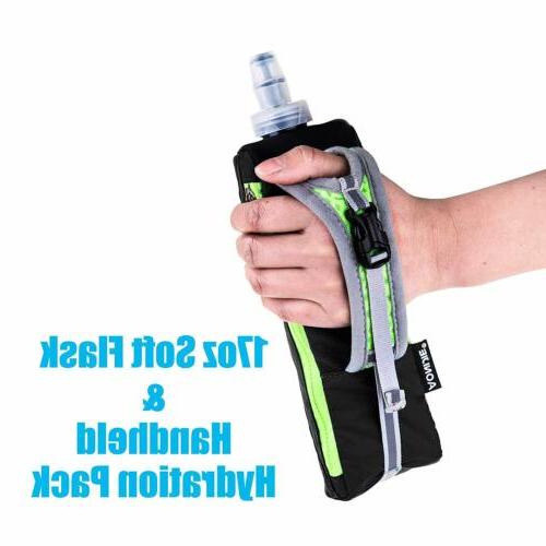 LX LERMX Handheld Water Bottle for Running, Quick Grip Chill