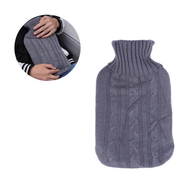 Hot Water Bottle Set Reheatable Bag with Knit Cover for Heat