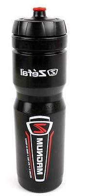Zefal Magnum 33oz 1L Wide-Mouth Big Bike Water Bottle Dishwa
