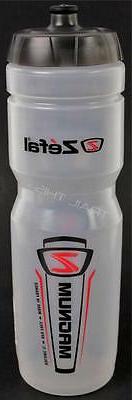 Zefal Magnum Clear 33oz 1L Bike Water Bottle BPA Free Dishwa