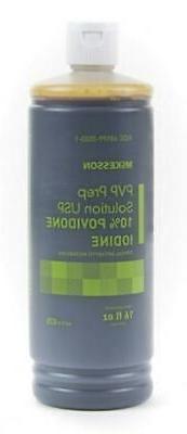 McKesson PVP Prep Solution, 16oz Flip-Top Bottle, 10% Povido