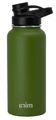 MIRA Insulated Vacuum Stainless Steel Water Bottle with Spou