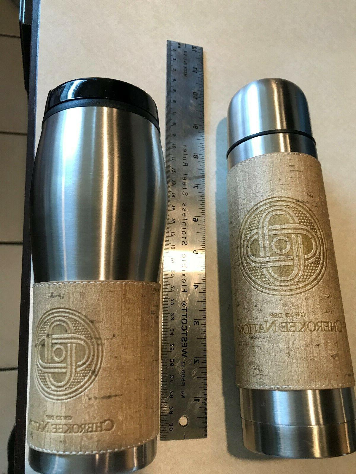 NEW Cherokee Nation Thermo 3 Pc Stainless Steel Coffee Set B
