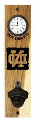 Notre Dame Fighting Irish Clock Wall Mount Bottle Opener Mad