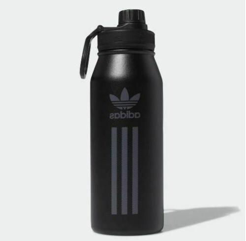 Adidas Originals 1 Liter Metal Water Bottle Black, White, Bl