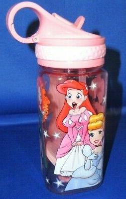 DISNEY PRINCESS AUTHENTIC 16OZ WATER BOTTLE WITH STRAW ARIEL