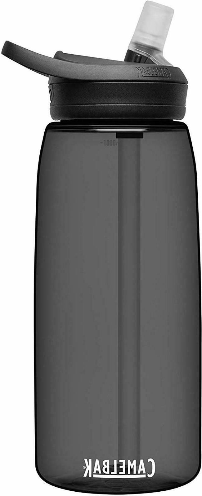 Reusable Water Bottle With Straw 32 oz Charcoal Dishwasher S