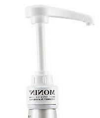 Monin Syrup Pump for 750ml Glass Bottle - WHITE