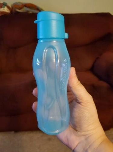 TUPPERWARE Small Eco Water Bottle 10.5 oz/310 mL NEW Teal FR
