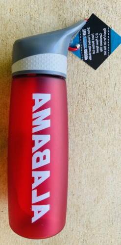 University of Alabama 24oz Plastic Frosted Water Bottle  The