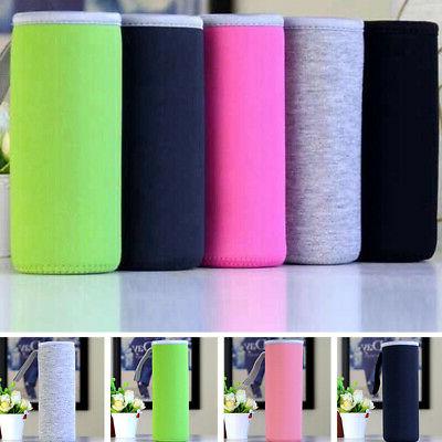 US Water Bottle Sleeve Cover Neoprene Insulated Bag Case Pou