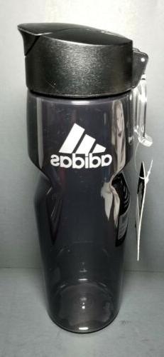 ADIDAS Water Bottle, Plastic  750 ML  Onyx Black/Silver New