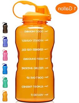 Giotto Large 1 Gallon/128oz Motivational Water Bottle with T