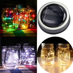 LED Fairy Light Solar Wine Bottle Jar Lid Insert Color Chang