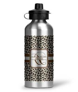 Leopard Print Water Bottle - Aluminum - 20 oz 