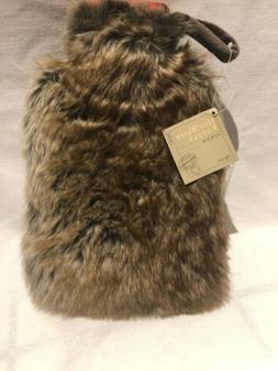 Light Brown Faux Fur Hot Water Bottle 1 Quart by World Marke