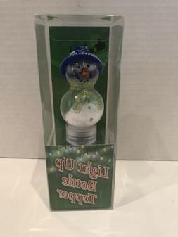 Light Up Snowmen Bottle Stopper  LS Arts By Gift Essentials 