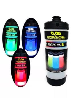Light-Up Squeeze Water Bottle Sports Color Flashing LED Runn