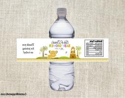 Lion King  Baby Shower Party Favors Water Bottle Labels Cust