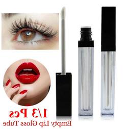 Lipstick Vial Empty Container Lip Gloss Tube With Brush Refi