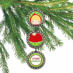 LITTLE RED RIDING HOOD 3D Bottle Cap Christmas Ornament | Gi