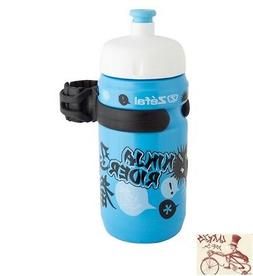 ZEFAL LITTLE-Z  BOY NINJA 12oz BLUE WATER BOTTLE W/ CAGE