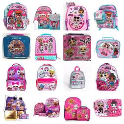 LOL Surprise Backpack or 5 PC Set Or Lunch Box Or Pencil Cas