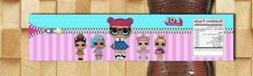 lol surprise dolls Water Bottle Labels
