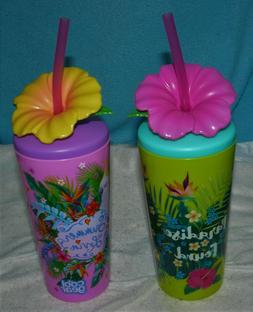LOT 2, COOL GEAR 18 oz. Single Wall Tumbler Water Bottle Hib
