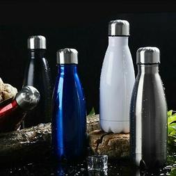Vacuum Insulated Water Bottle Hot Cold 500ml Double Wall Sta