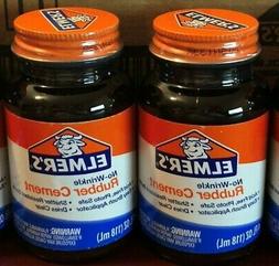 *** Elmer's Glue No-wrinkle Rubber Cement 4 Oz Bottle