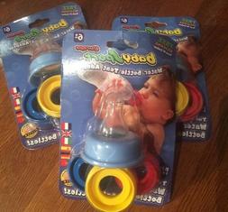 LOT OF 3 BABY WATER BOTTLE NIPPLE ADAPTERS TURNS WATER BOTTL