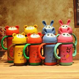 Lovely Children Water Bottle Kids Thermos Cartoon Portable T