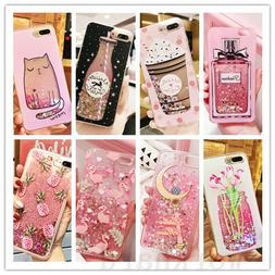 Lovely Cute Bling Dynamic Liquid Glitter Soft Case Cover for