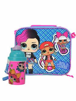 LOL Surprise! Lunch Bag & Water Bottle w/Reusable Ice Cubes 