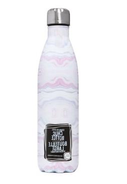 Marble Swirl Stainless Steel Twist-Cap Water Bottle, 25oz